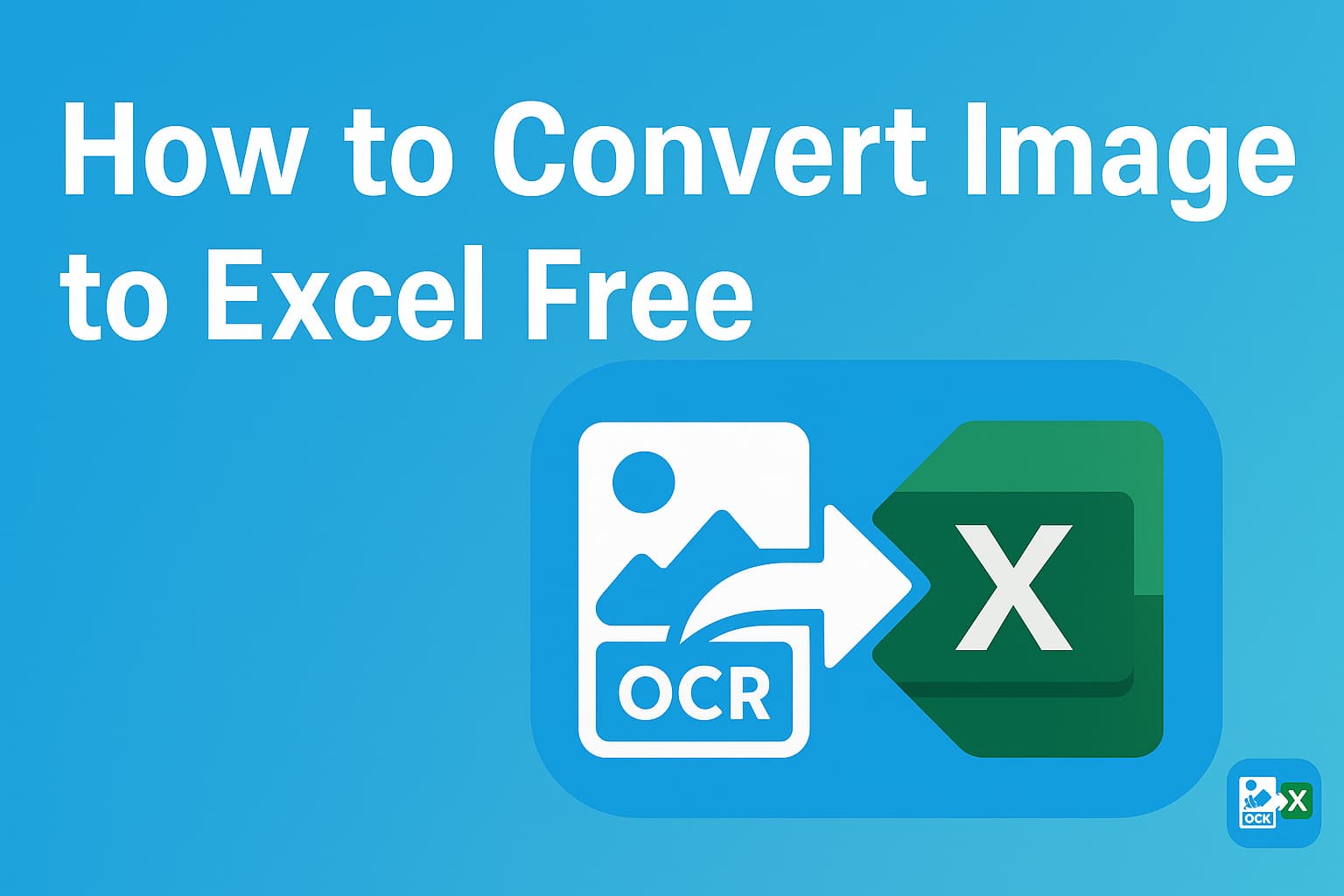How to Convert Image to Excel Free | JPG to Excel Converter