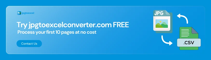 Process your documents for free with jpgtoexcelconverter.com