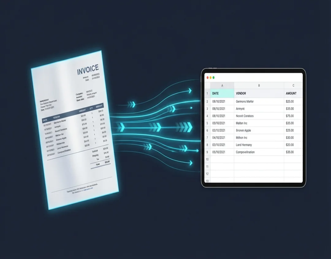Convert Bill of Lading JPG to Excel