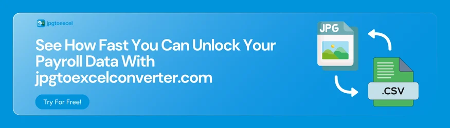 See how fast you can unlock payroll data with jpgtoexcelconverter.com