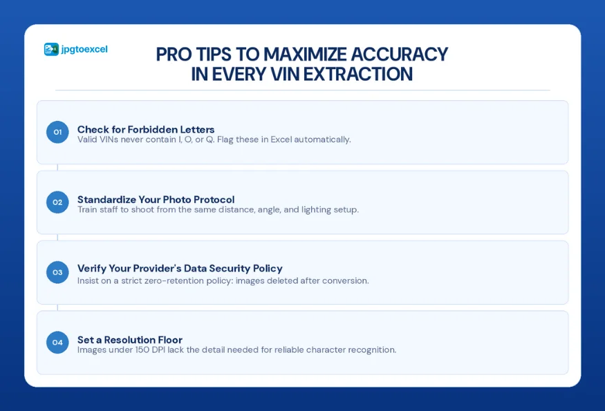 Pro Tips to Maximize Accuracy in Every VIN Extraction
